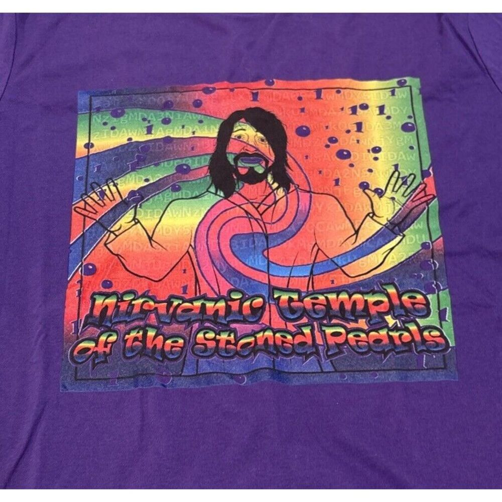 Nirvanic  temple of the stoned Pearls T-Shirt Size XL Hippie Psychedelic Trippy‎